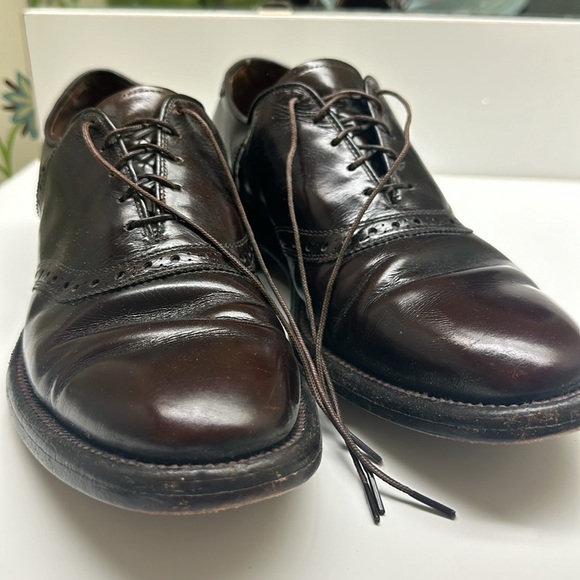 Allen Edmonds Men’s Saddle Oxfords – Brown Leather, Size 8 B - Picture 5 of 12